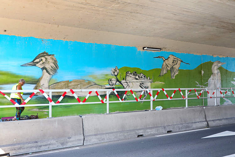 Graffiti-Art in viaduct/tunneltje onder de A12_11